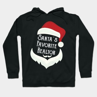 Santa's Favorite Realtor Xmas Funny Claus Christmas Gift Hoodie